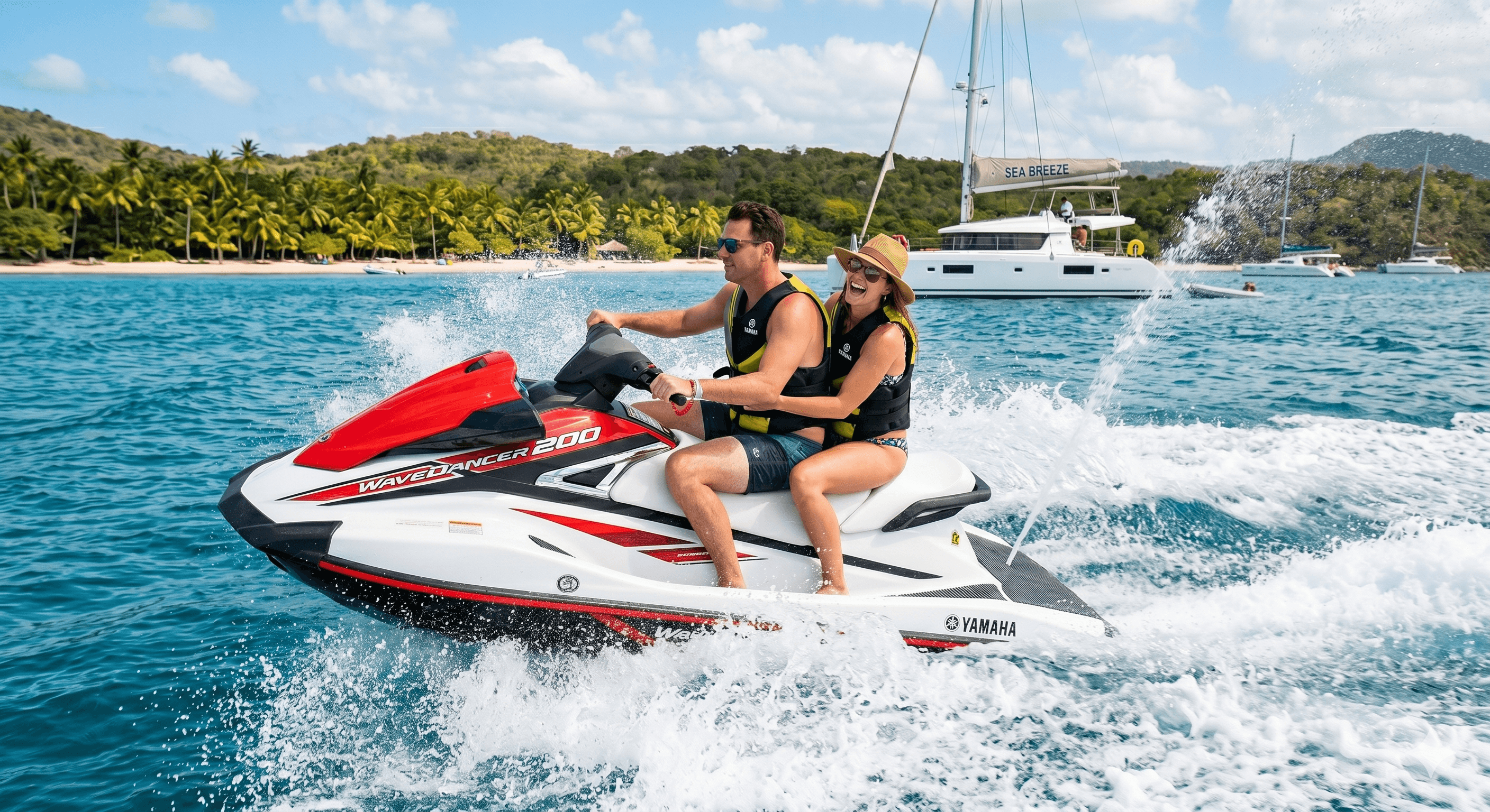 Jet ski fleet at operational base